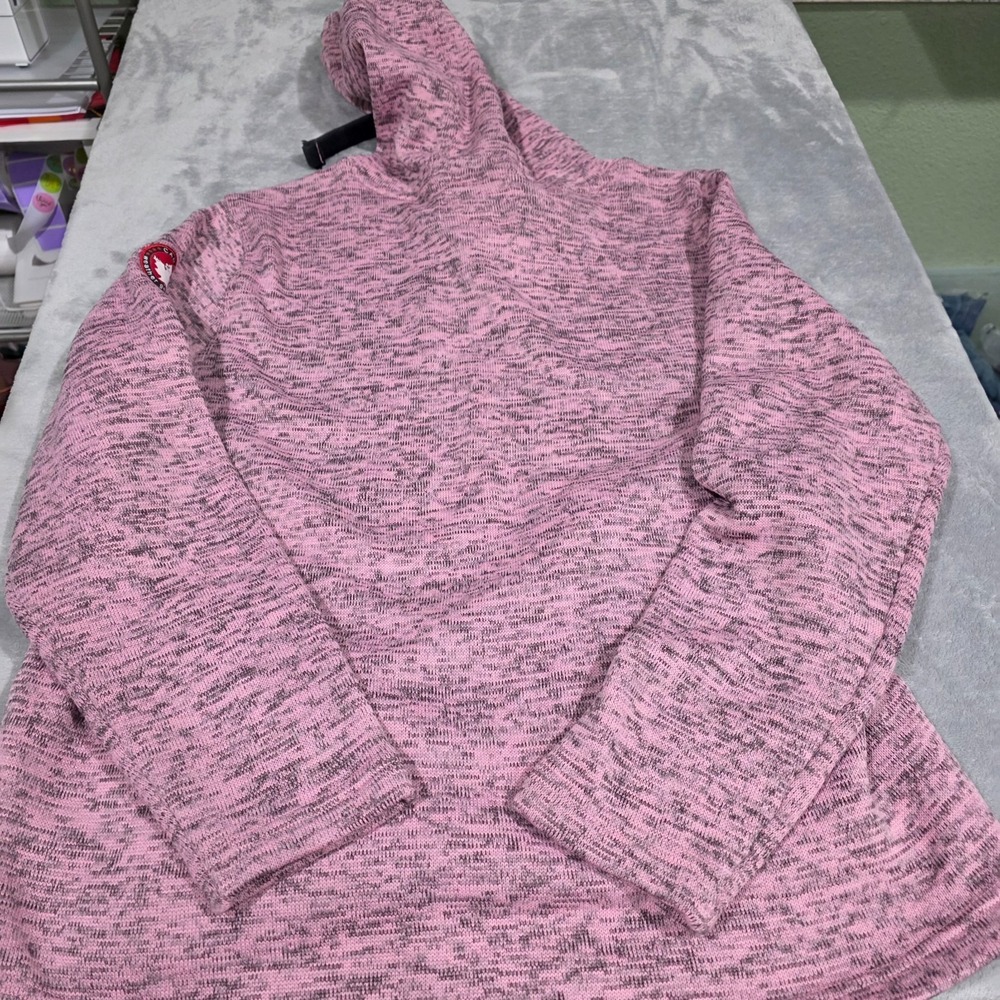 Canada Weather Gear Sweatshirt‎ Women XL Pink Hoodie Graphic Heathered - Picture 3 of 4